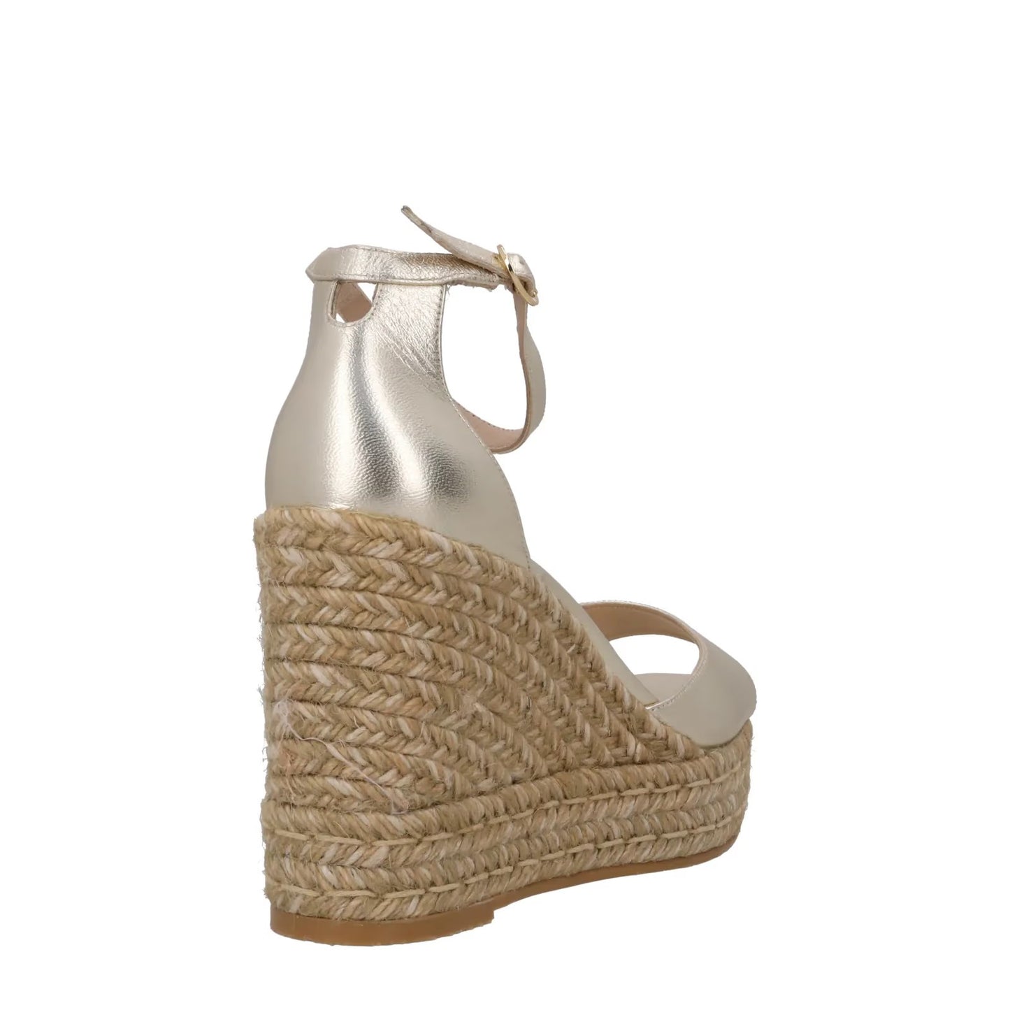 STUART WEITZMAN Womens Nudistcurve Espadrilles Wedge Leather Gold UK 7.5 RRP 375 — View 6