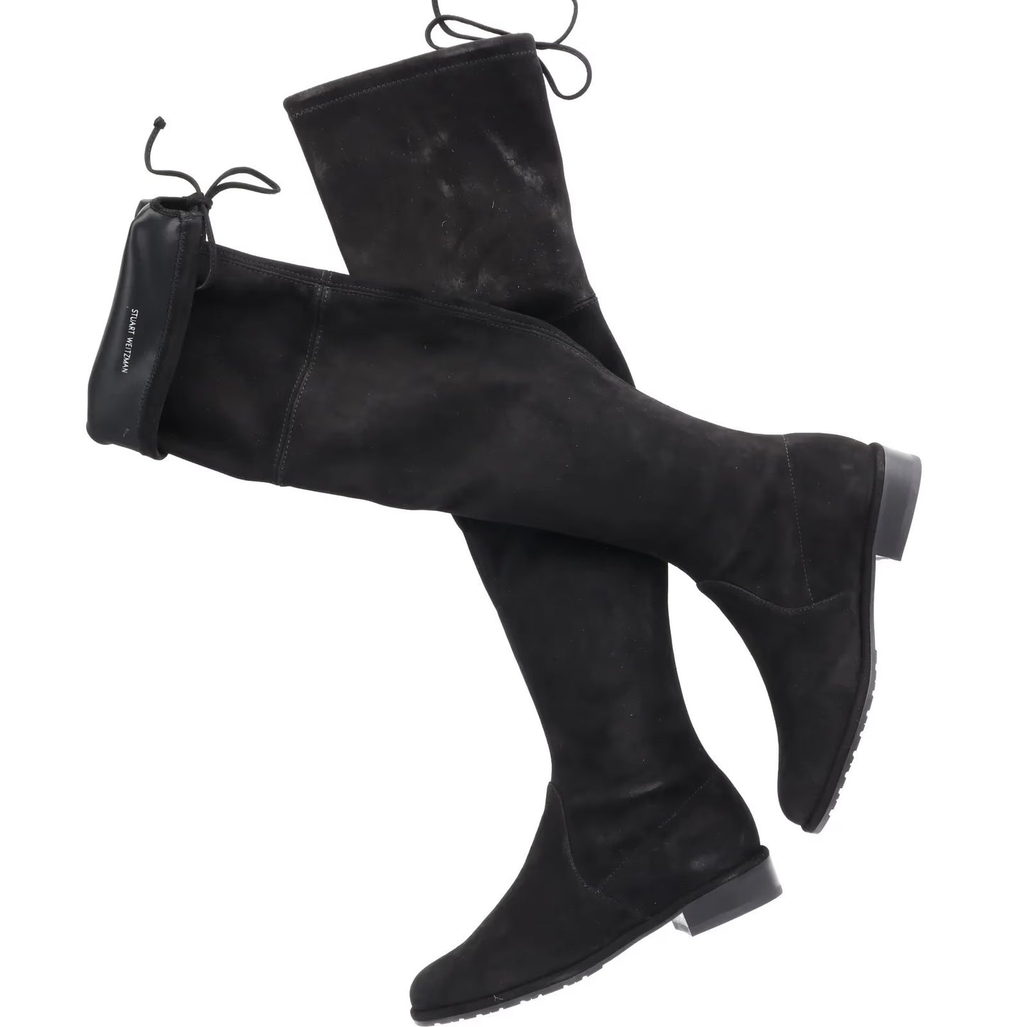 STUART WEITZMAN Womens Over Knee Riding Boots Black Lowland Suede UK 3 RRP 895 — View 5