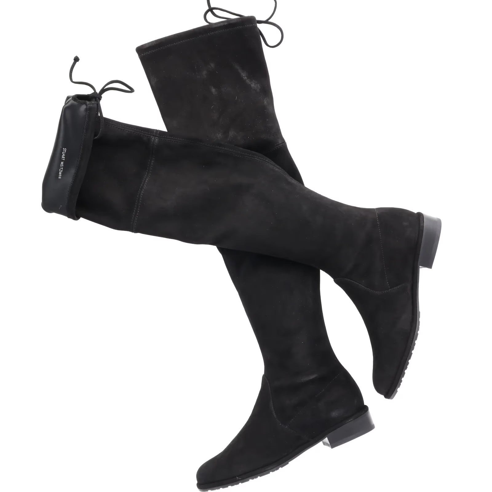 STUART WEITZMAN Womens Over Knee Riding Boots Black Lowland Suede UK 3 RRP 895 — View 5