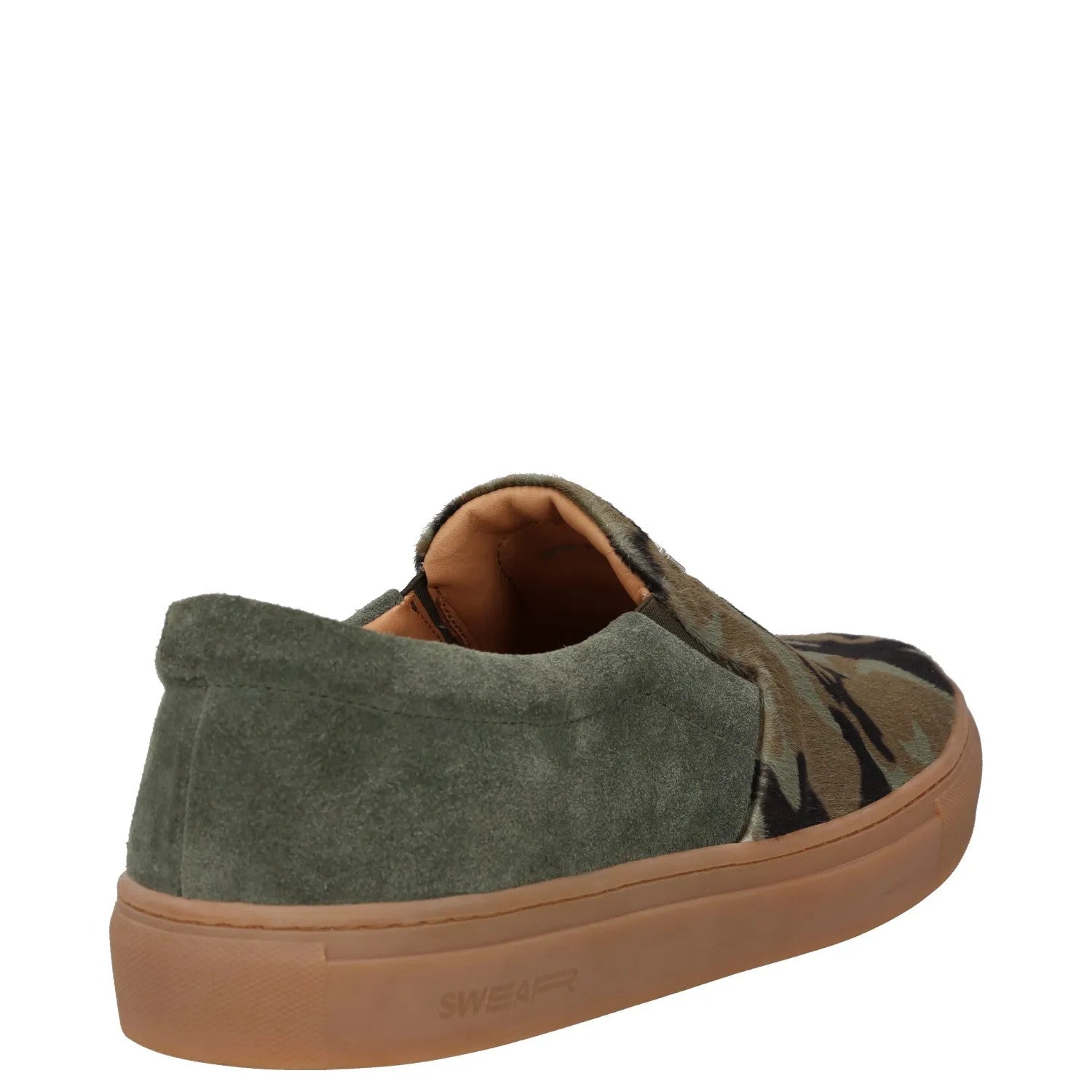 SWEAR Mens Trainer Green Multi Leather Low Top Slip On Flat Sneaker UK 8 RRP 250 — View 6