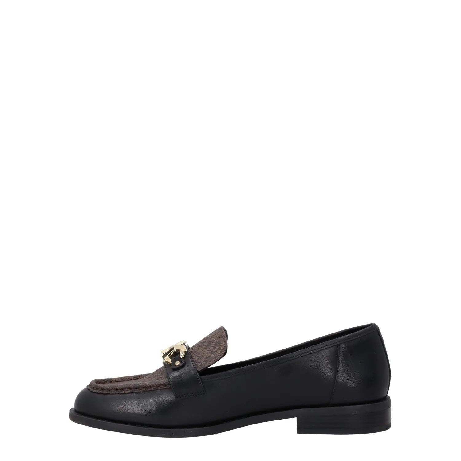 MICHAEL KORS Womens Tiegan Leather Loafer Slip On Black Size UK 3 RRP 190 — View 4