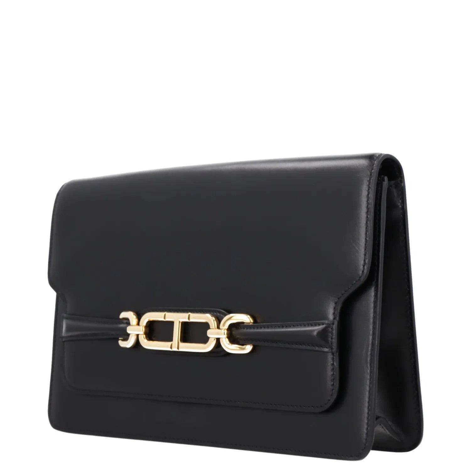 TOM FORD Womens Crossbody Bag Black Leather Gold Hardware Size M RRP 2700 — View 6