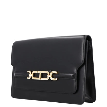 TOM FORD Womens Crossbody Bag Black Leather Gold Hardware Size M RRP 2700 — View 6