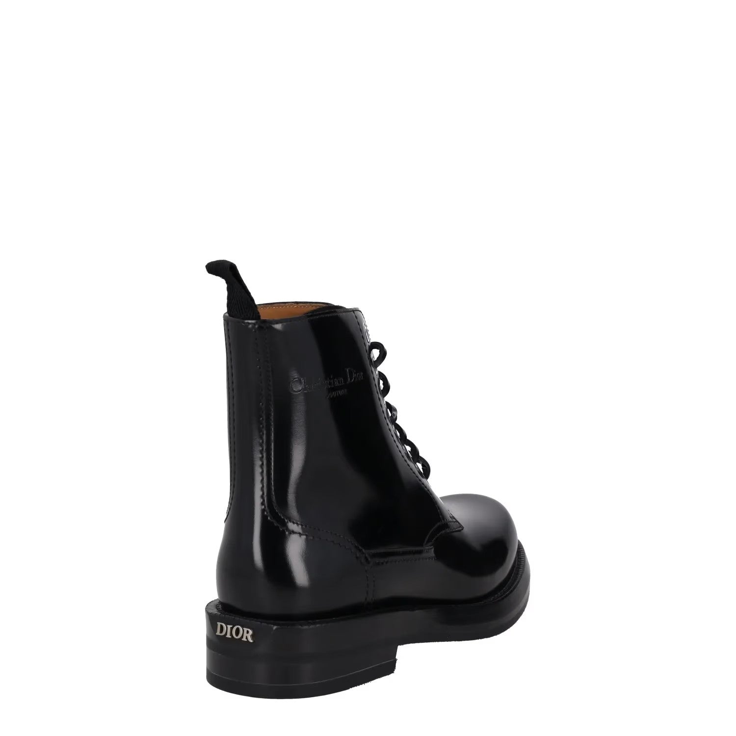 DIOR HOMME Mens Carlo Combat Boots Patent Leather Black Lace Up UK 6 RRP 1150 — View 6