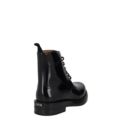 DIOR HOMME Mens Carlo Combat Boots Patent Leather Black Lace Up UK 6 RRP 1150 — View 6