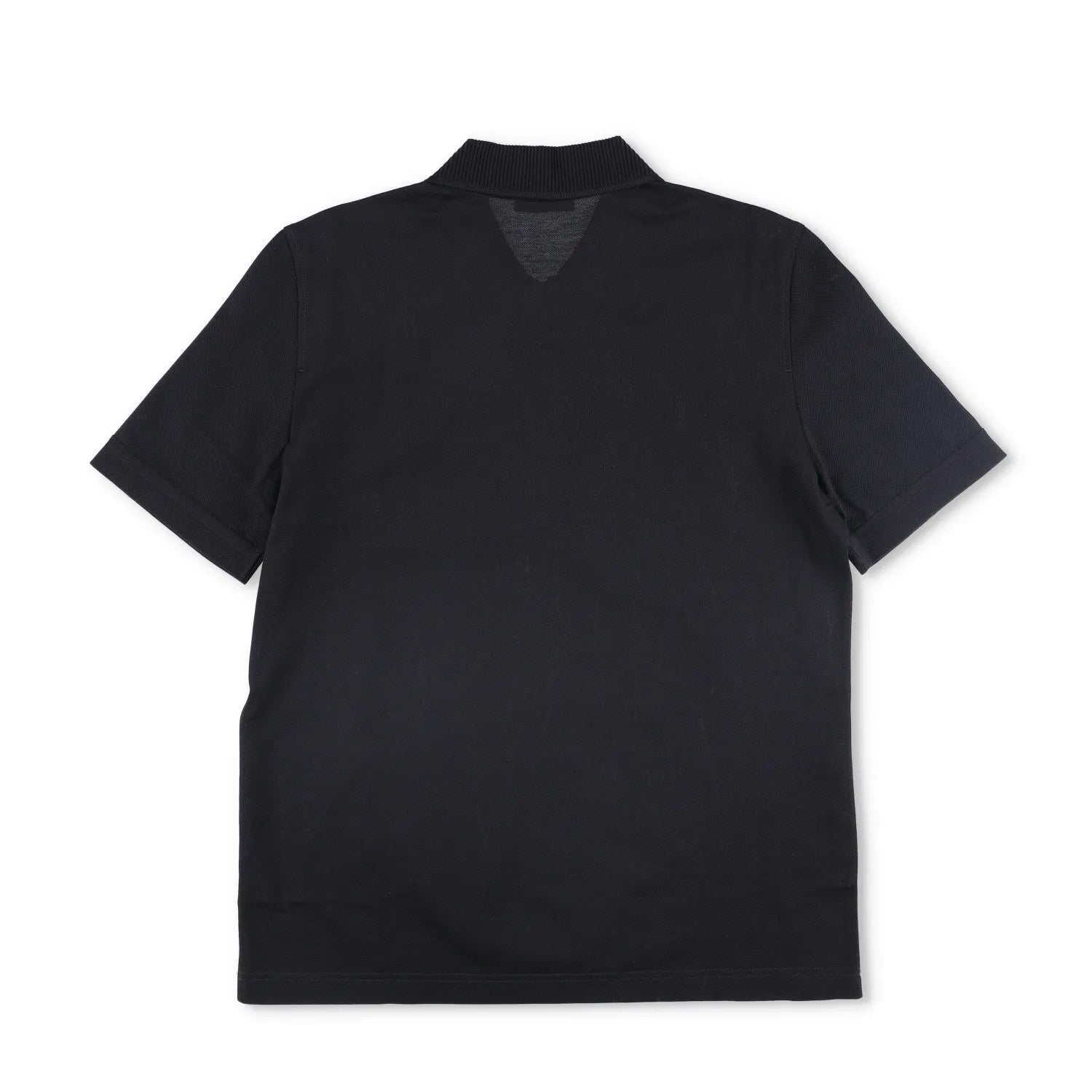 SALVATORE FERRAGAMO Men Polo Shirt Piquet Jersey Short Sleeve Zip Black S RRP443 — View 4