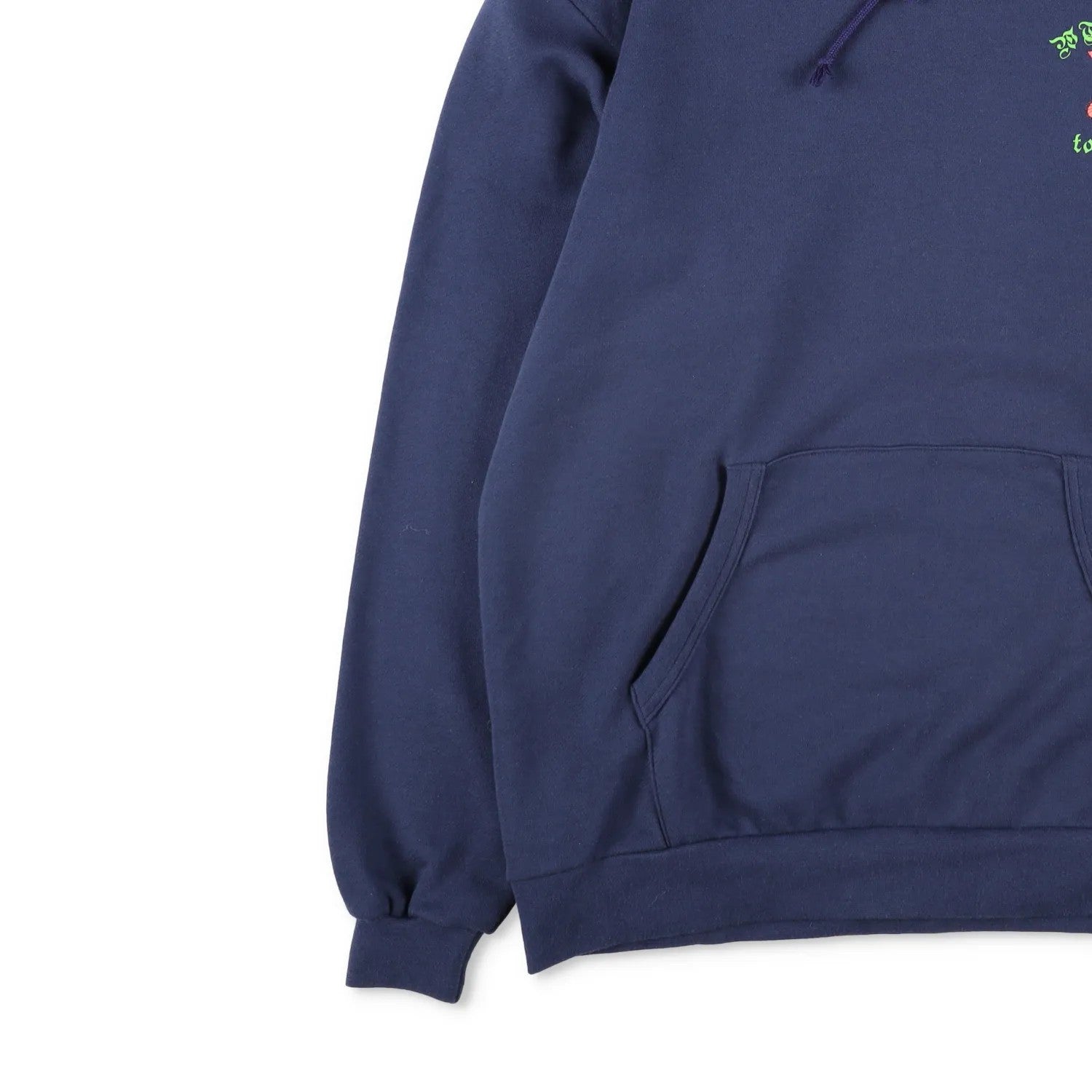 WTAPS Mens Hoodie Blue Cotton Kangaroo Pocket Logo Pullover Size X 04 RRP 200 — View 3