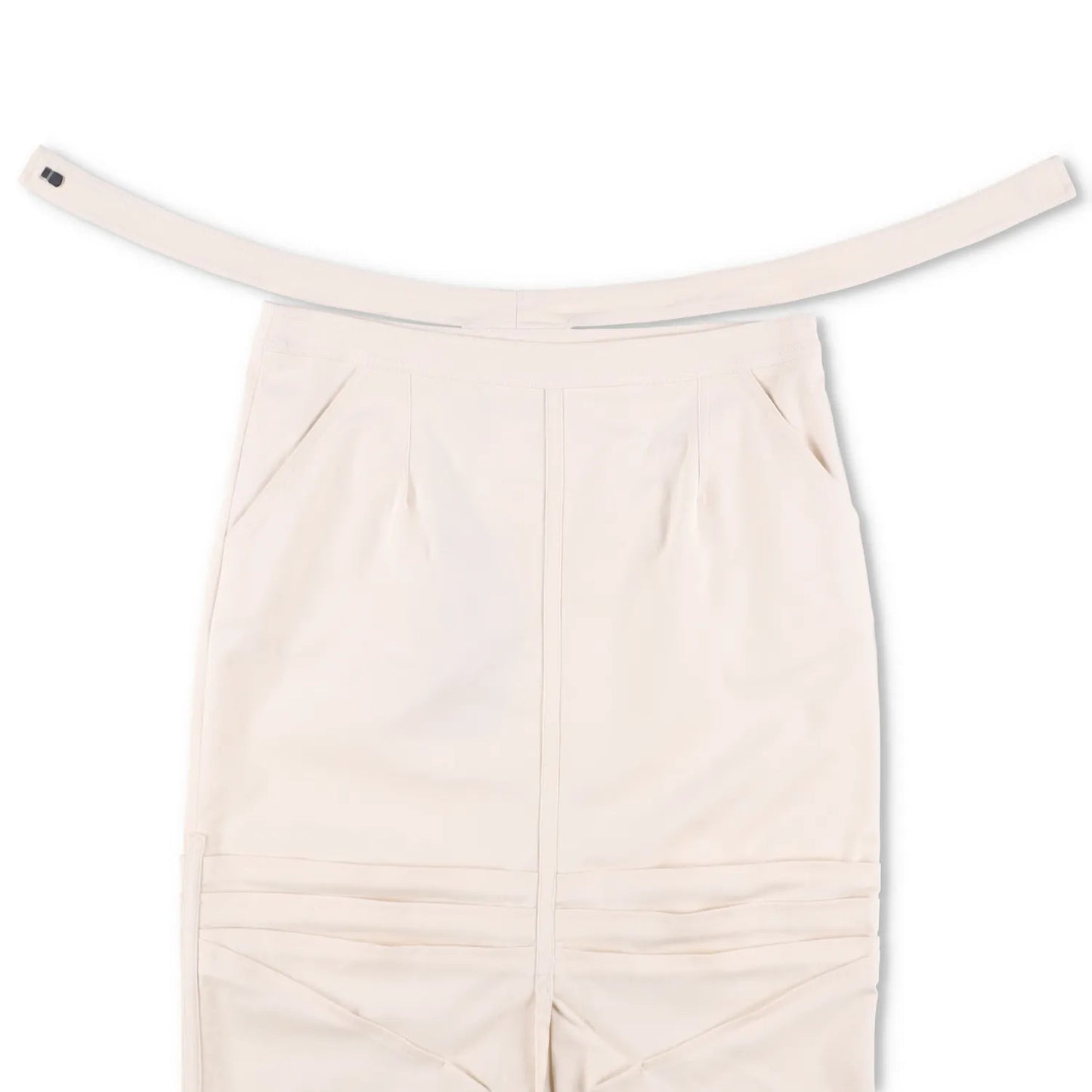 ANDREADAMO Womens Midi Skirt Double Belt White Tie Closure Size L RRP 480 — View 5