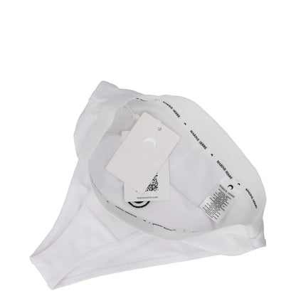 MARINE SERRE Womens Borderline Briefs High Waisted White Knickers Size S RRP 85 — View 5
