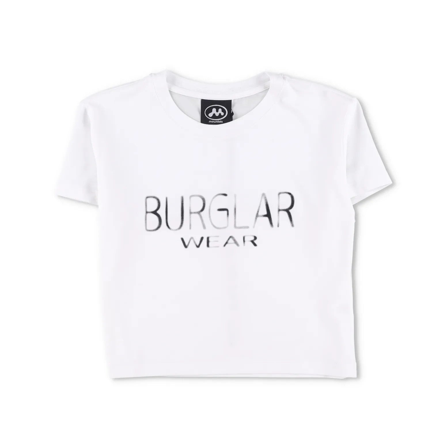 MOWALOLA Womens T-Shirt Short Sleeve Crew Neck Thin Burglar Wear White M RRP 135 — View 2