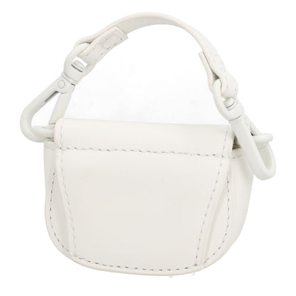 DIESEL Womens MICRO Rubber 1Dr Bag Charm White Leather Logo RRP 200 — View 4