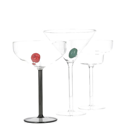 MAISON BALZAC X Browns Cocktail Glass Gift Set Of 3 Multicoloured OS RRP 140 — View 3