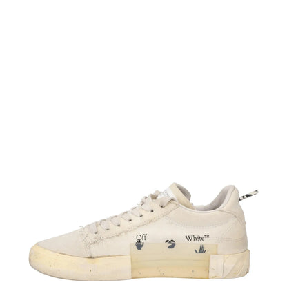 OFF-WHITE Womens Trainer White Synthetic Black Logo Low Top Lace Up UK 4 RRP 245 — View 4