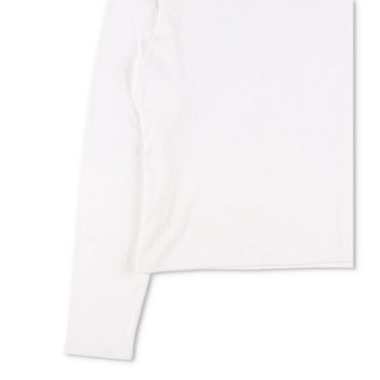 BIANCA SAUNDERS Mens Jumper Knit Y Neck Long Sleeve White Size M RRP 320 — View 3