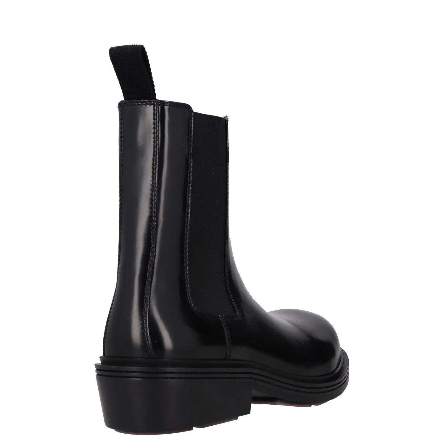 BOTTEGA VENETA Womens Chelsea Ankle Boot Vinyl Leather Black UK 8 RRP 1445 — View 6