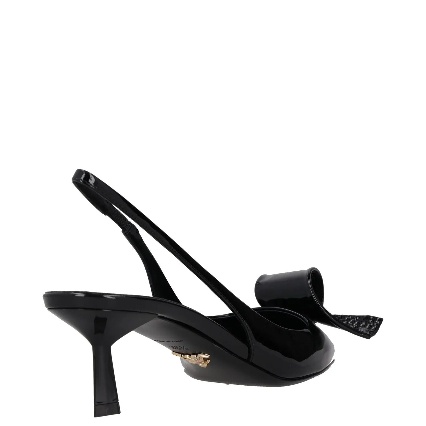 PRADA Womens Modellerie Torchon 55 Mid Heel Point Toe Pumps Black UK5.5 RRP 1320 — View 6