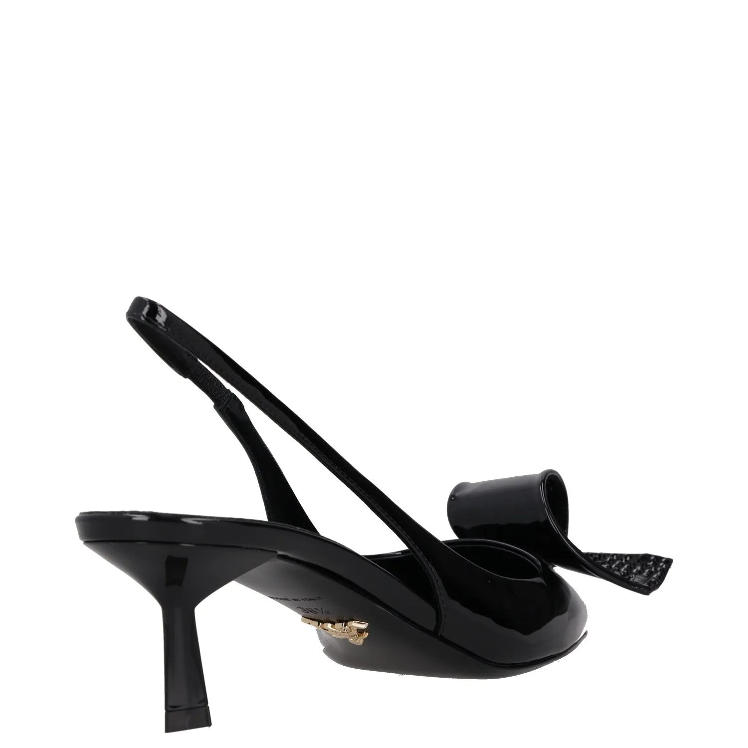 PRADA Womens Modellerie Torchon 55 Mid Heel Point Toe Pumps Black UK5.5 RRP 1320 — View 6