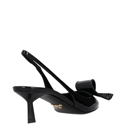 PRADA Womens Modellerie Torchon 55 Mid Heel Point Toe Pumps Black UK5.5 RRP 1320 — View 6