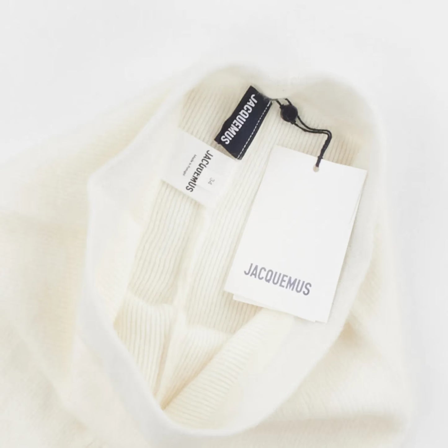 JACQUEMUS Women Beige Mohair Blend Bermuda Shorts SSENSE Excl. Size 34 RRP 200 — View 5