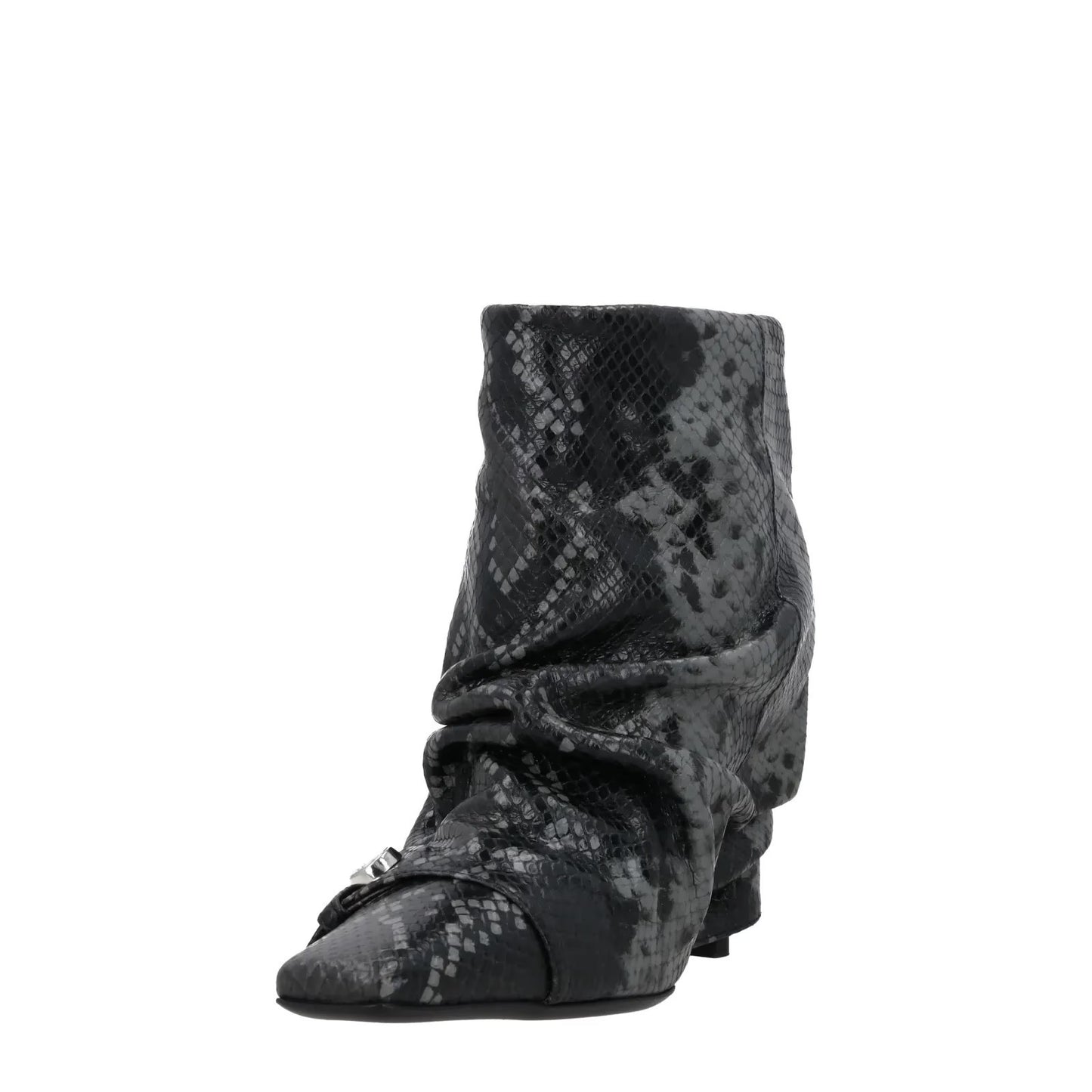 ATTICO Women Juno Leather Ankle Boot Multicolour Slip On Kitten Heel UK7 RRP1328 — View 3