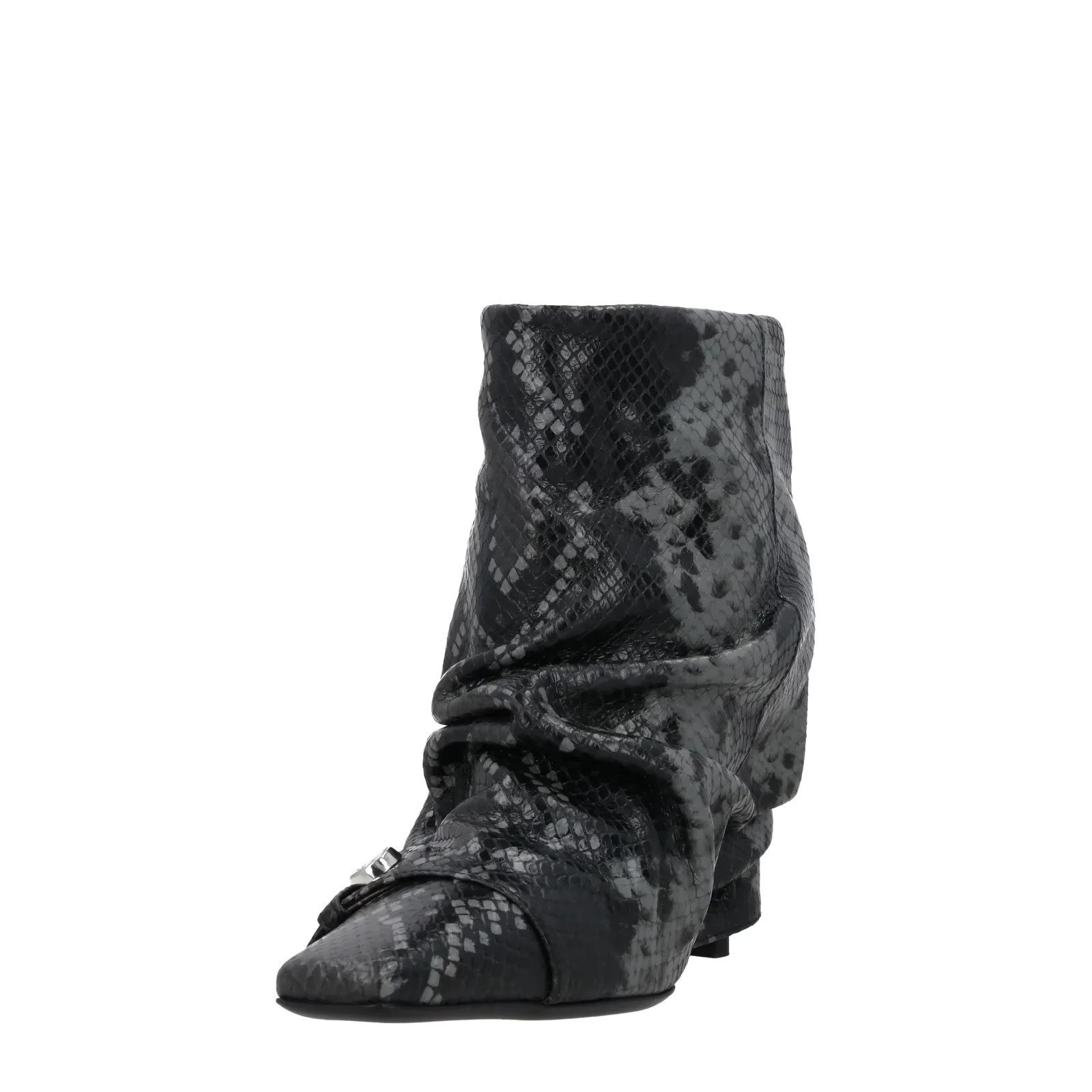 ATTICO Women Juno Leather Ankle Boot Multicolour Slip On Kitten Heel UK7 RRP1328 — View 3
