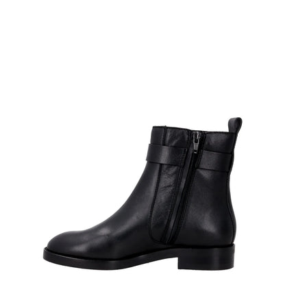 SEE BY CHLOE Womens Chany Flat Ankle Boots Black Leather Buckle UK 5 RRP 525 — View 4