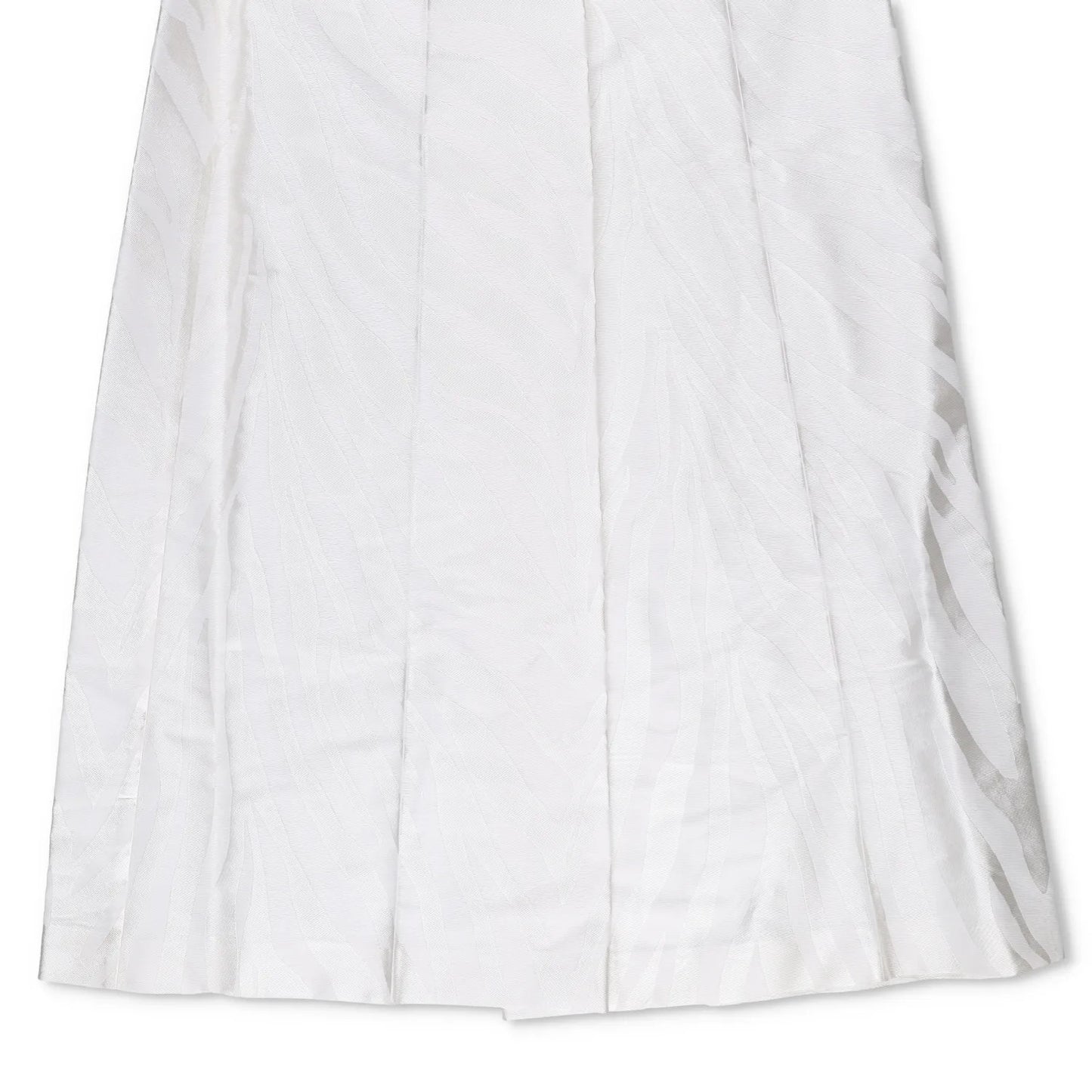 NINA RICCI Zebra-Jacquard Palazzo Pants White Wide Leg Trousers Size 38 RRP 675 — View 3