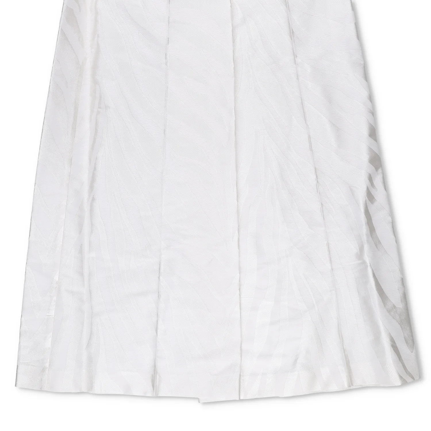 NINA RICCI Zebra-Jacquard Palazzo Pants White Wide Leg Trousers Size 38 RRP 675 — View 3