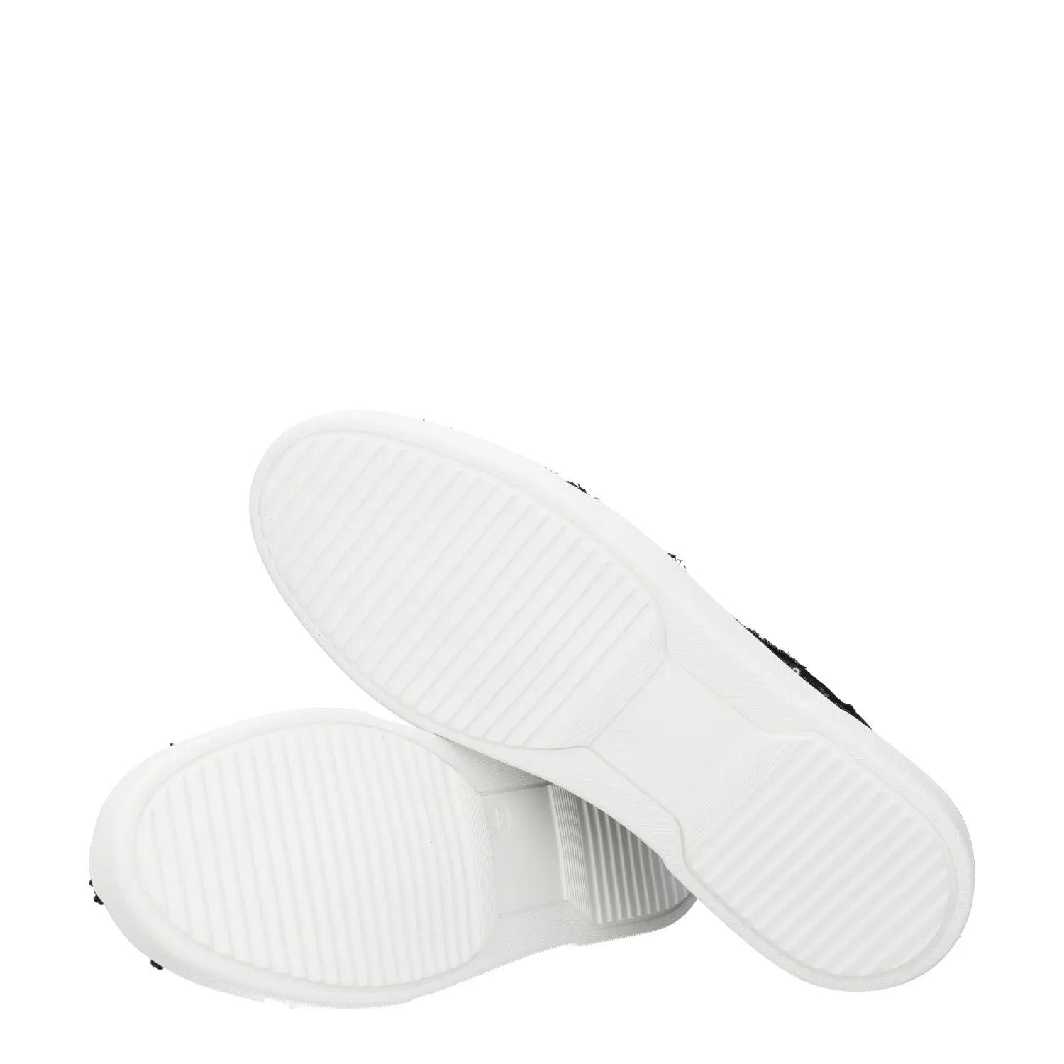 BY WALID Womens Flat Shoes Slip On Black Leather White Sole UK 11 RRP 720 — View 9
