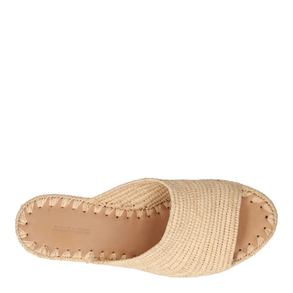CARRIE FORBES Womens Wedge Heeled Sandals Beige Leather Open Toe UK 7 RRP 418 — View 7
