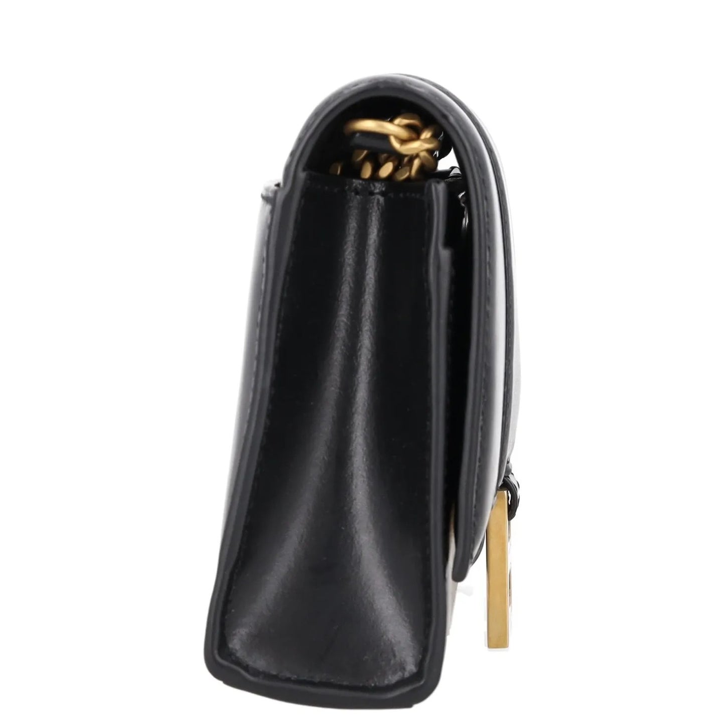 BALENCIAGA Womens Shoulder Bag Black Leather Gold Hardware Size XS RRP 1250 — View 4