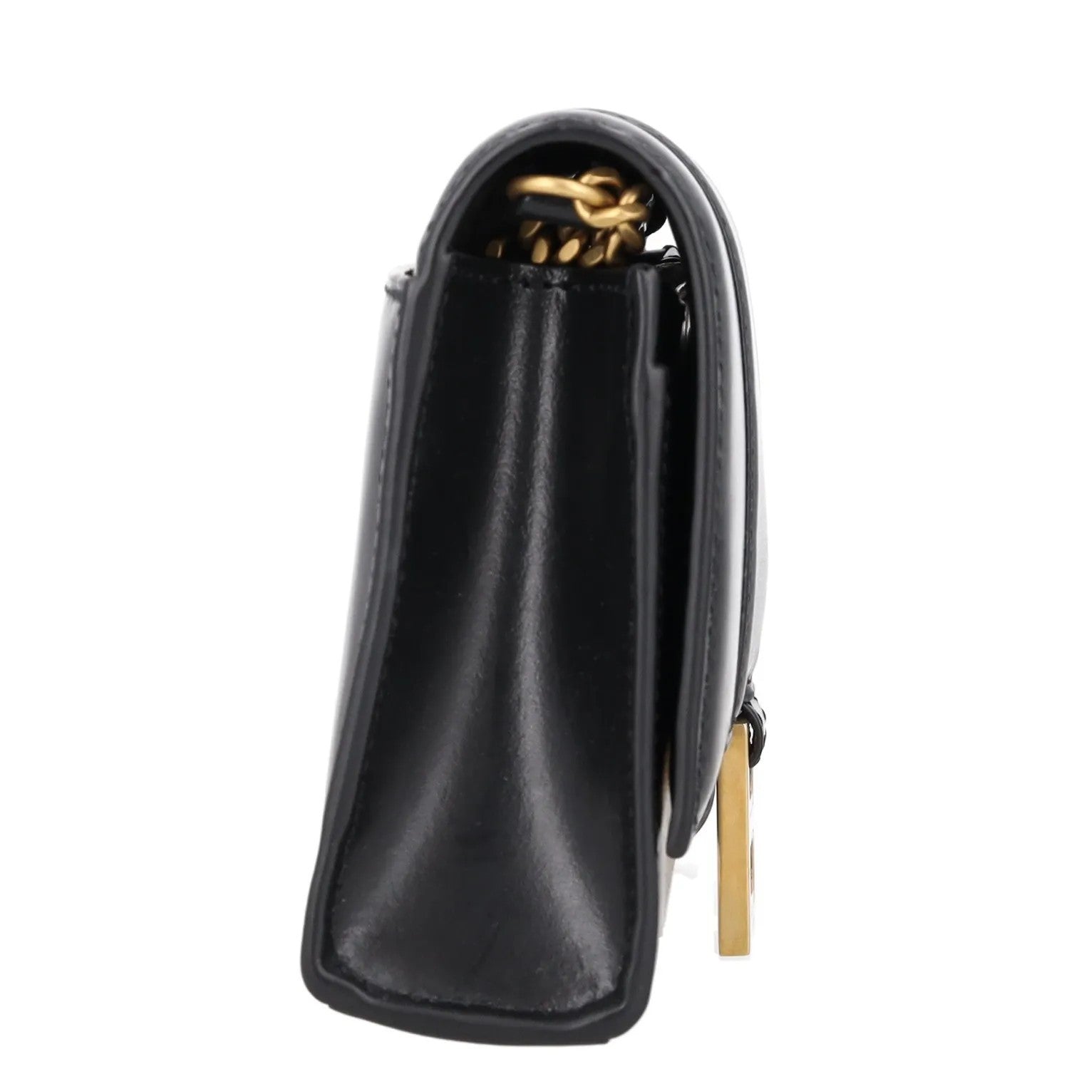 BALENCIAGA Womens Shoulder Bag Black Leather Gold Hardware Size XS RRP 1250 — View 4
