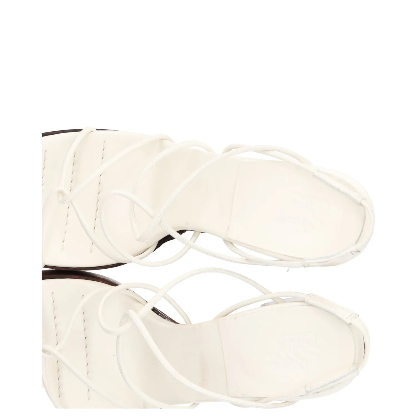 GIABORGHINI Womens Heels White Leather Strappy Block Heel EU 39 RRP 460 — View 6