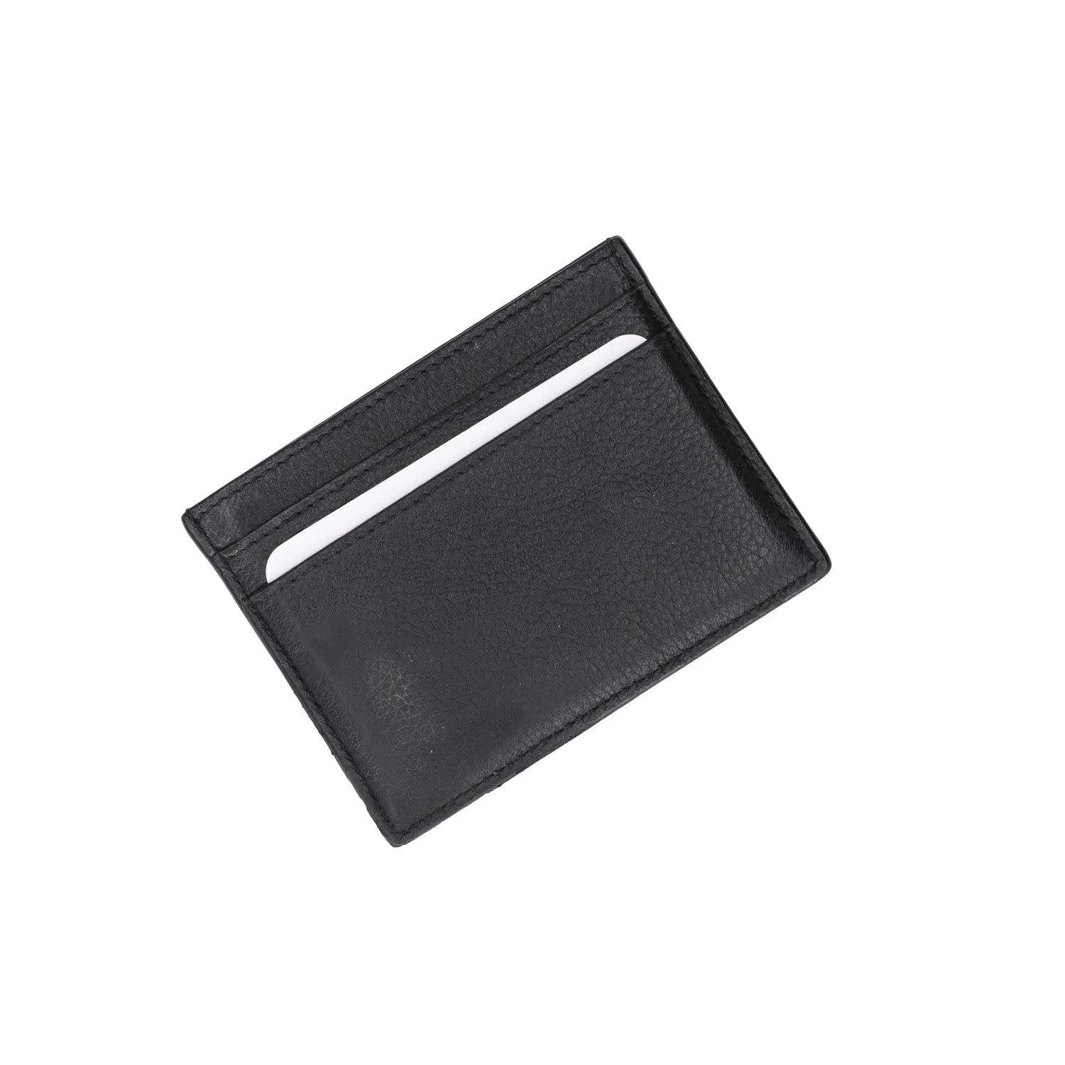 SAINT LAURENT Womens Tiny Monogramme Card Holder Black Gold One Size RRP 190 — View 10