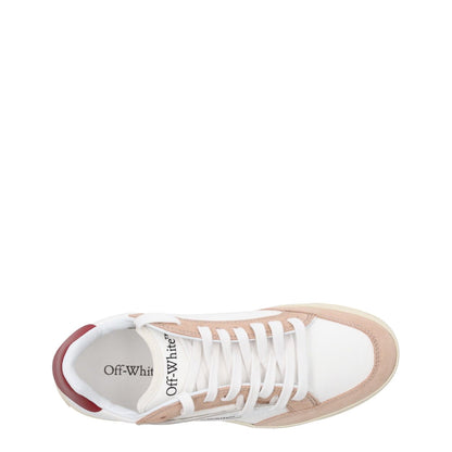 OFF WHITE Womens 5.0 Sneakers Leather Low Tops White Red Lace Up EU 39 RRP 450 — View 9