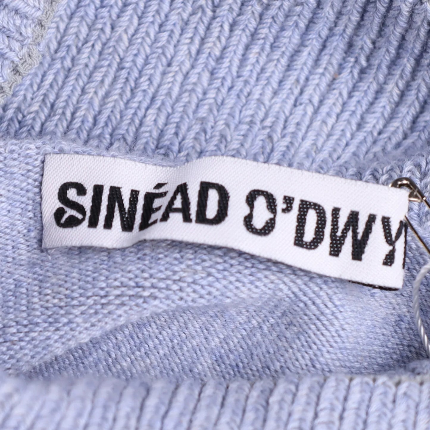 SINEAD O'DWYER Women Jumper Knit Long Sleeve Ribbed Arms Grey High Neck 3 RRP535 — View 5