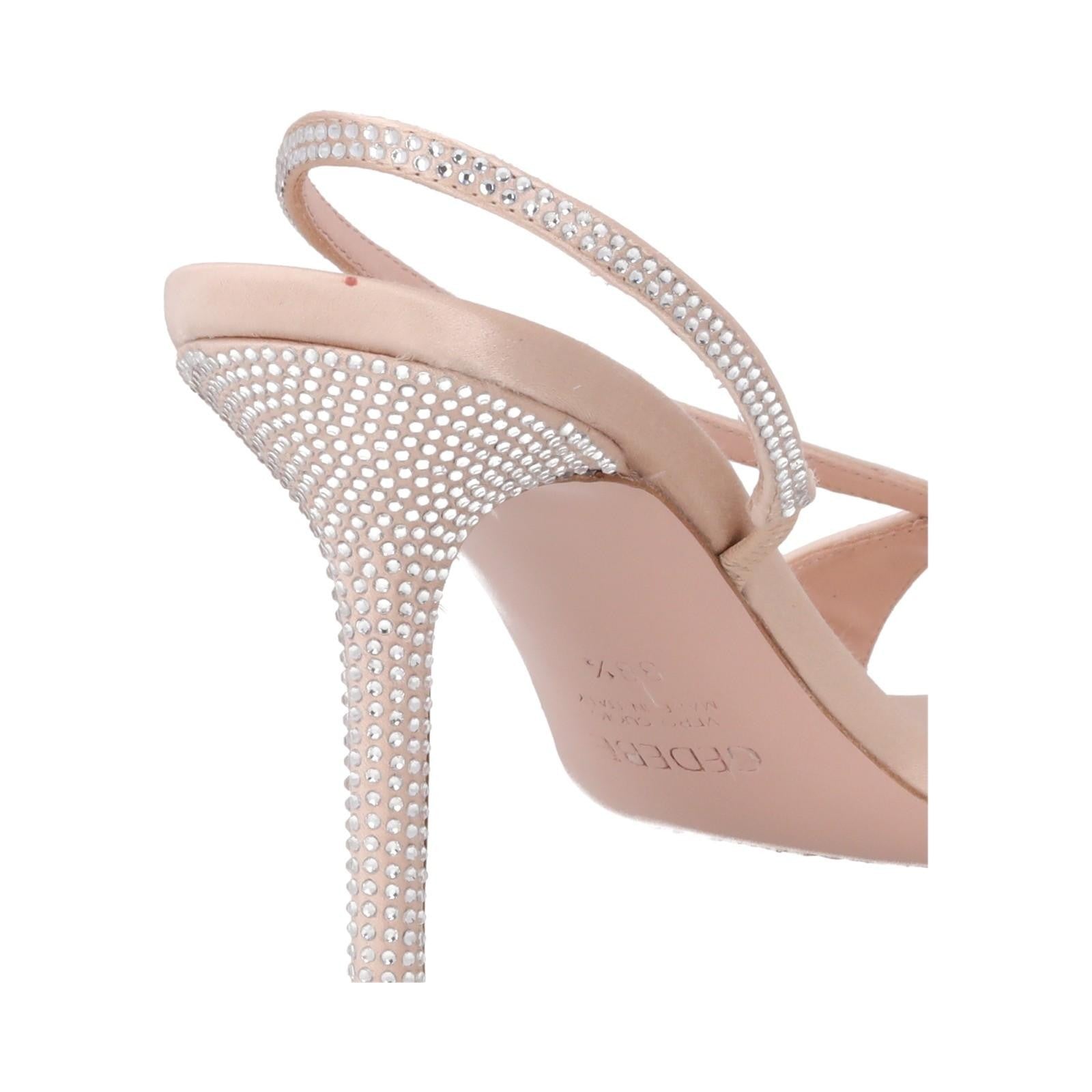 GEDEBE Womens Belma 80 Satin Courts Beige Comb Rhinestone Slip On EU 39.5 RRP590 — View 11
