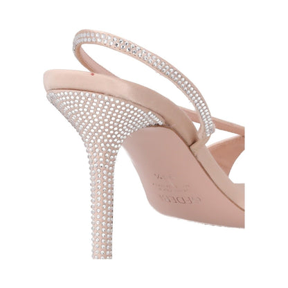 GEDEBE Womens Belma 80 Satin Courts Beige Comb Rhinestone Slip On EU 39.5 RRP590 — View 11