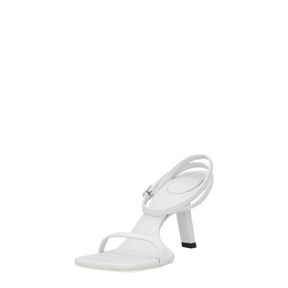 BALENCIAGA Womens Slingback Stiletto Heels White Leather Size UK 9 RRP 625 — View 3