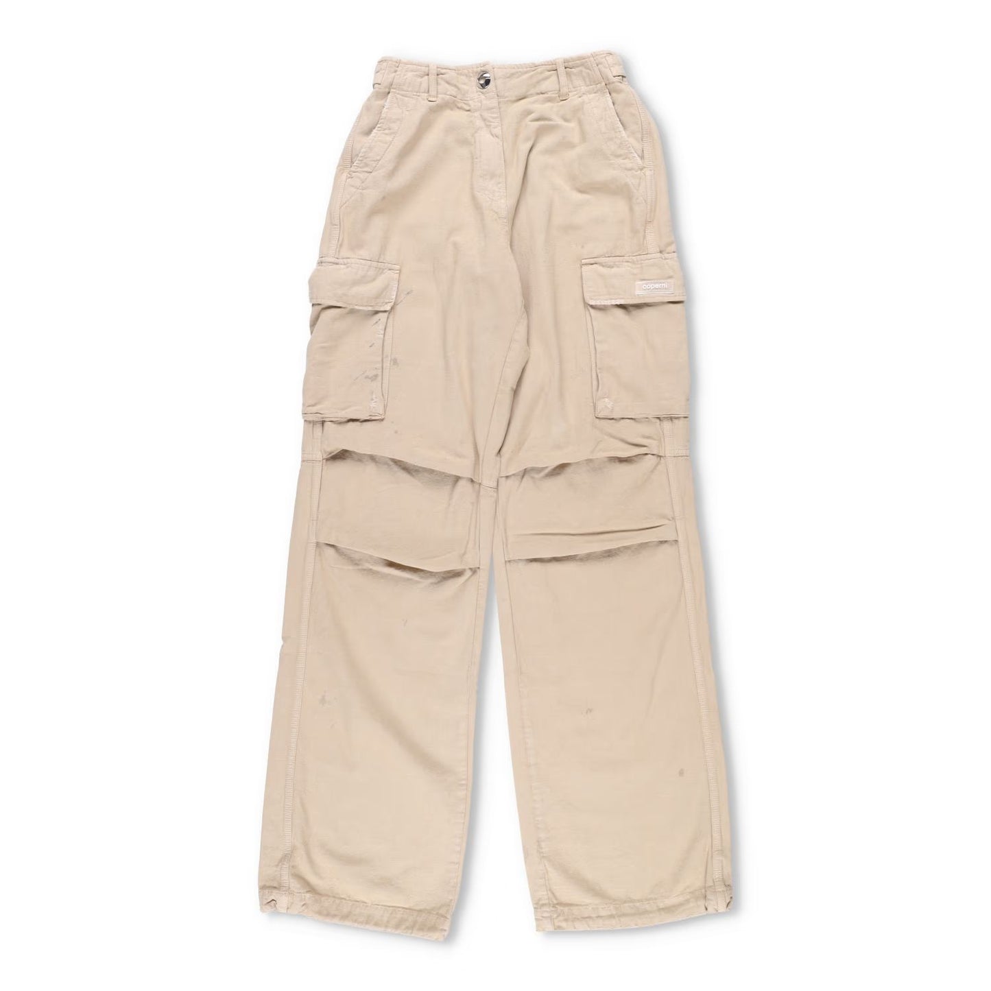 COPERNI Womens Canvas Wide Leg Cargo Pants Relaxed Fit Neutrals 34 RRP 810