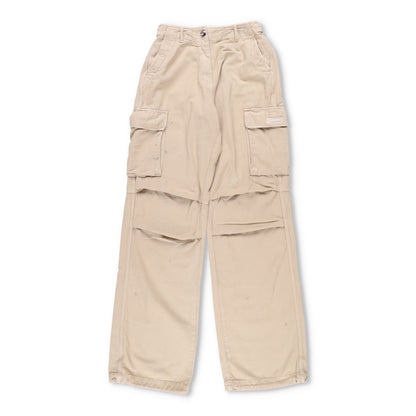 COPERNI Womens Canvas Wide Leg Cargo Pants Relaxed Fit Neutrals 34 RRP 810