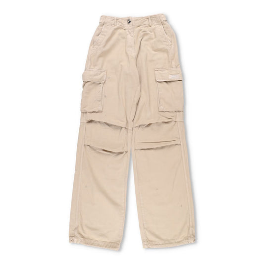 COPERNI Womens Canvas Wide Leg Cargo Pants Relaxed Fit Neutrals 34 RRP 810