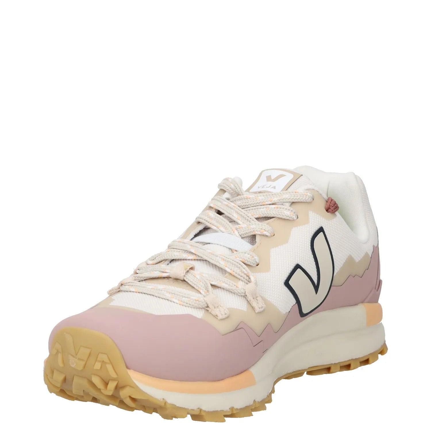 VEJA Womens Trainer Pink Synthetic Low Top Lace Up Multicoloured UK 3 RRP 140 — View 3