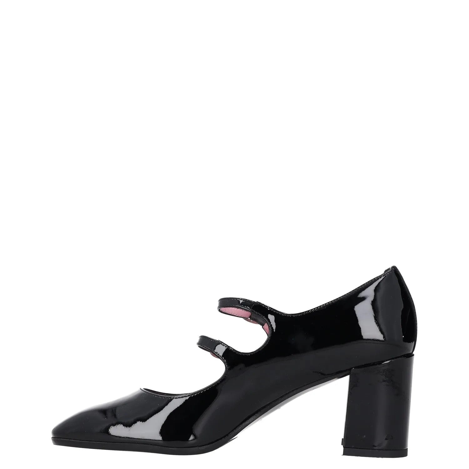 CAREL PARIS Womens Mary Jane Heels Black Leather Strappy EU 40.5 RRP 390 — View 3