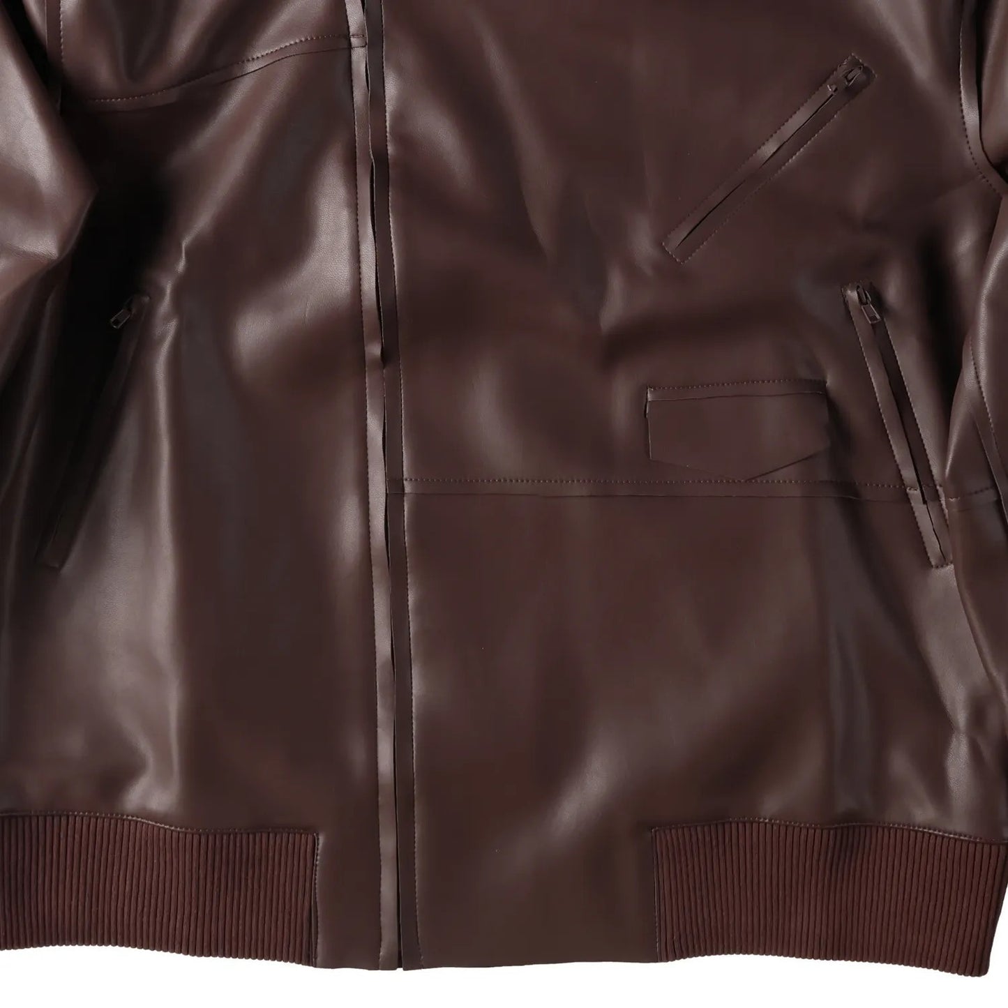NORMA KAMALI Womens Oversized Moto Jacket Chocolate Core Front Zip M - 38 RRP274 — View 6
