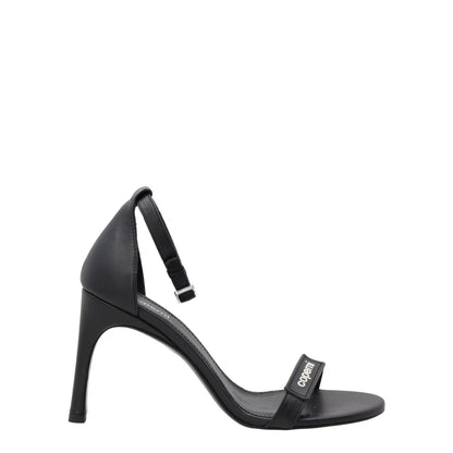 COPERNI Womens Skinny Strap Logo Sandals Leather Formal Heeled Black EU41 RRP450