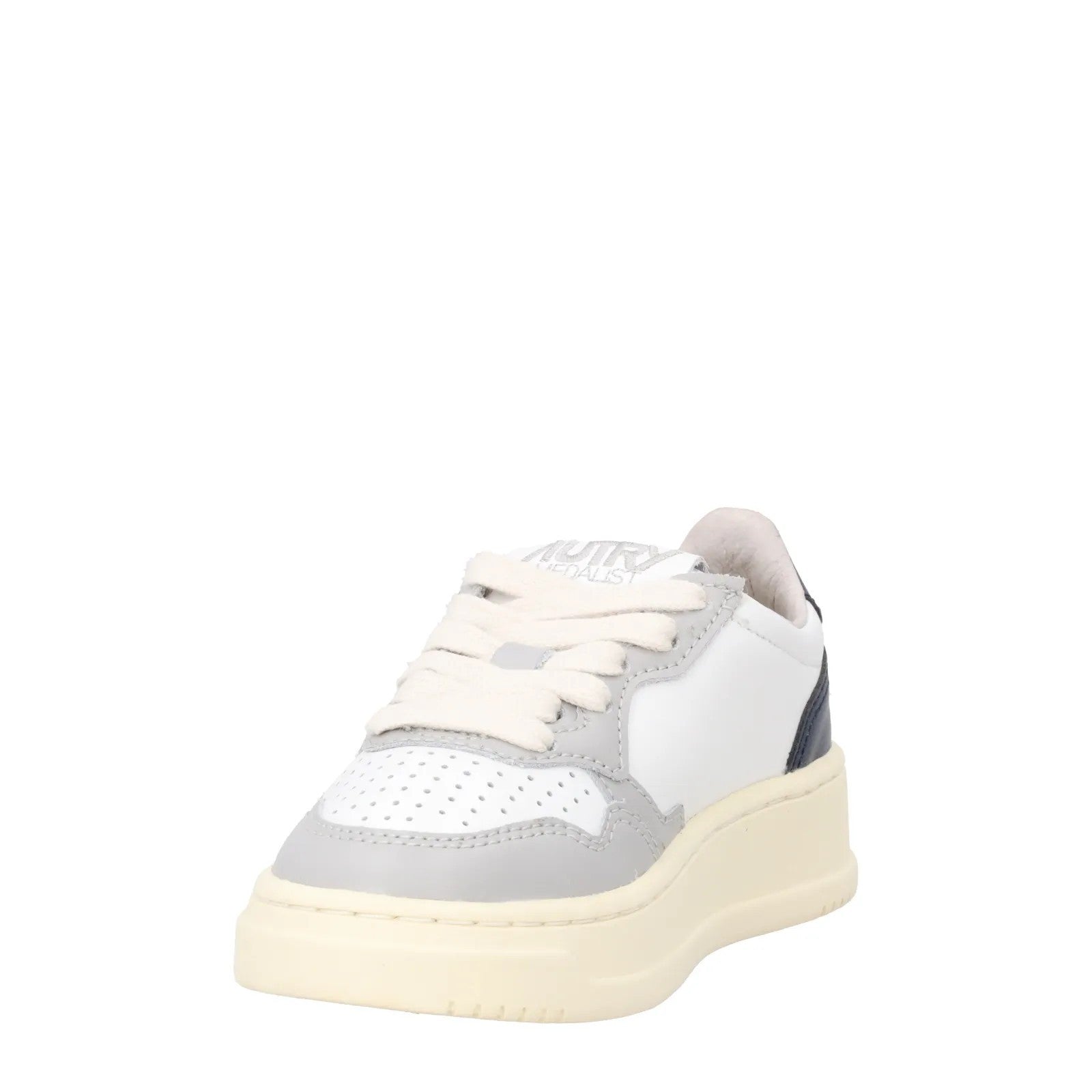 AUTRY Unisex Kids Medalist Trainers Leather Low Top White Comb EU 34 RRP 165 — View 3