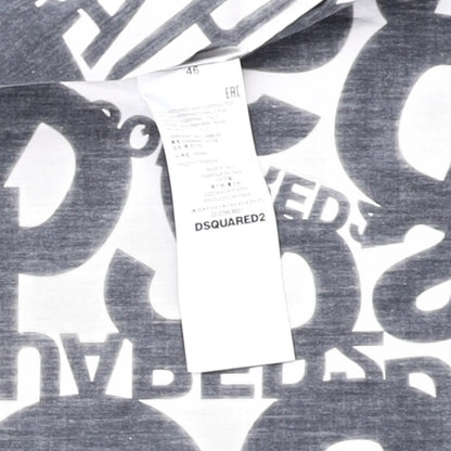 DSQUARED2 Mens Shirt Cotton Button-Up Multicoloured Short Sleeve Size 46 RRP 375 — View 8