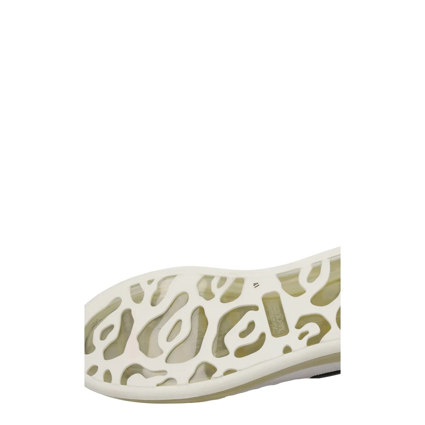 ALEXANDER MCQUEEN Unisex Runaway B Sneakers White Black Lace Up UK 7 RRP 590 — View 8