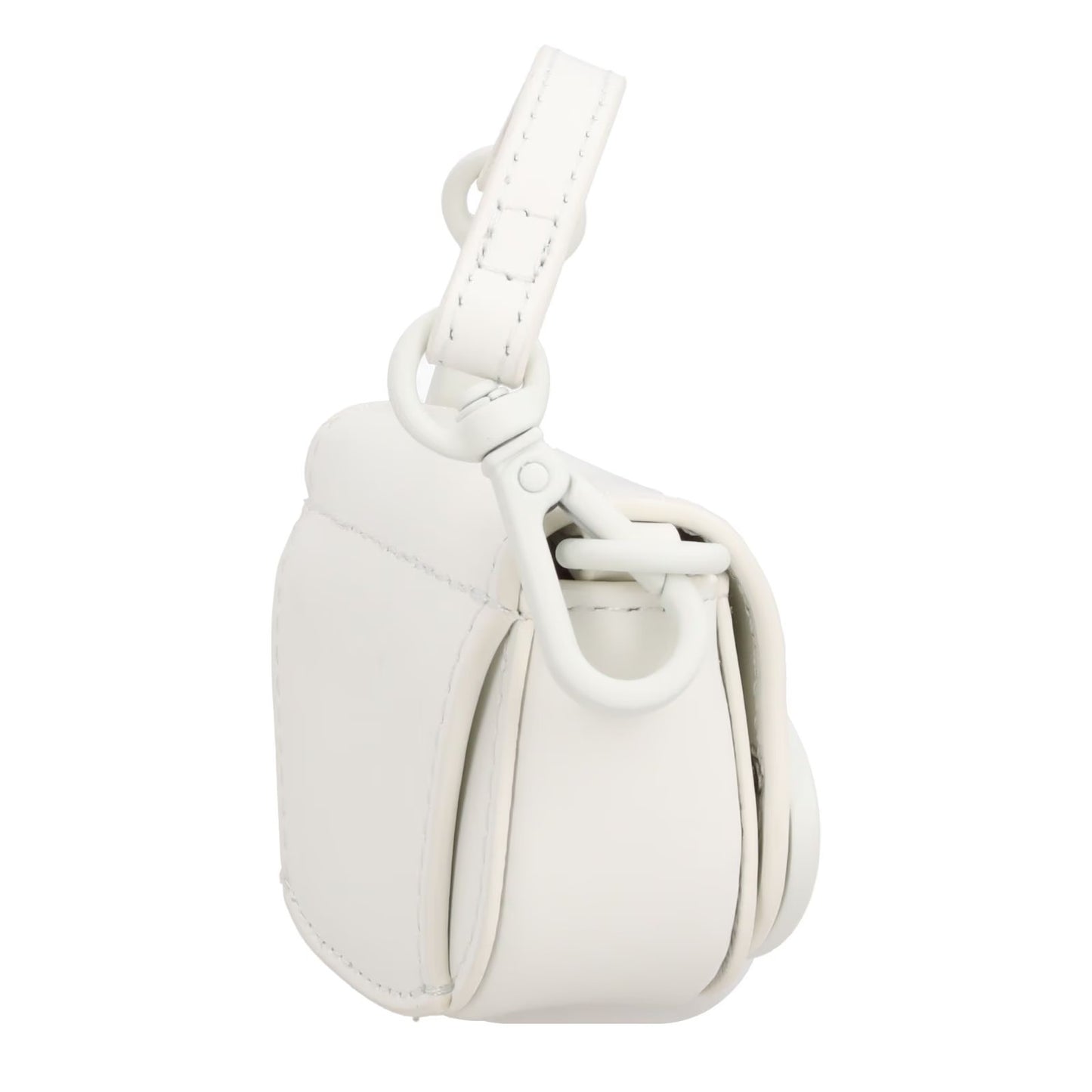 DIESEL Womens MICRO Rubber 1Dr Bag Charm White Leather Logo RRP 200 — View 5